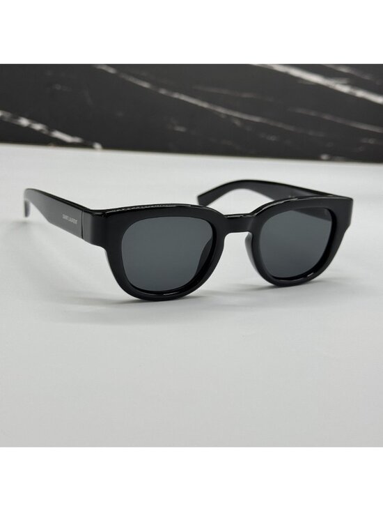 NWT Saint Laurent SL675 001 Black Round Unisex Sunglasses main image 9